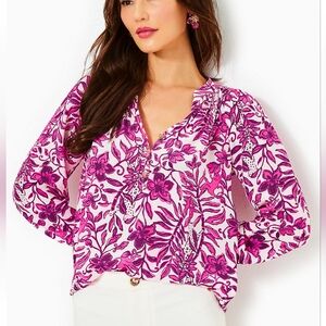 Lilly Pulitzer Elsa Silk Top